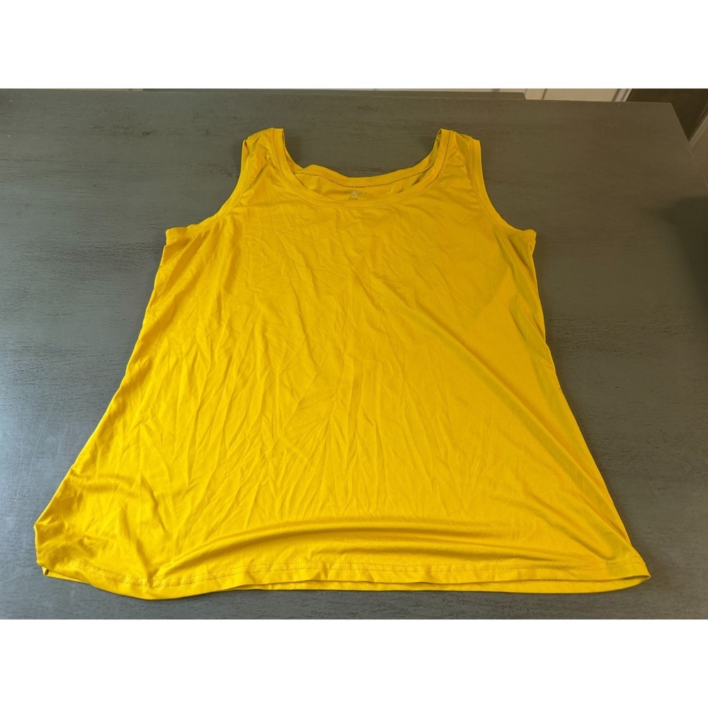 mustard gold ASHLEY STEAWART plus size tank top shirt size 18 /